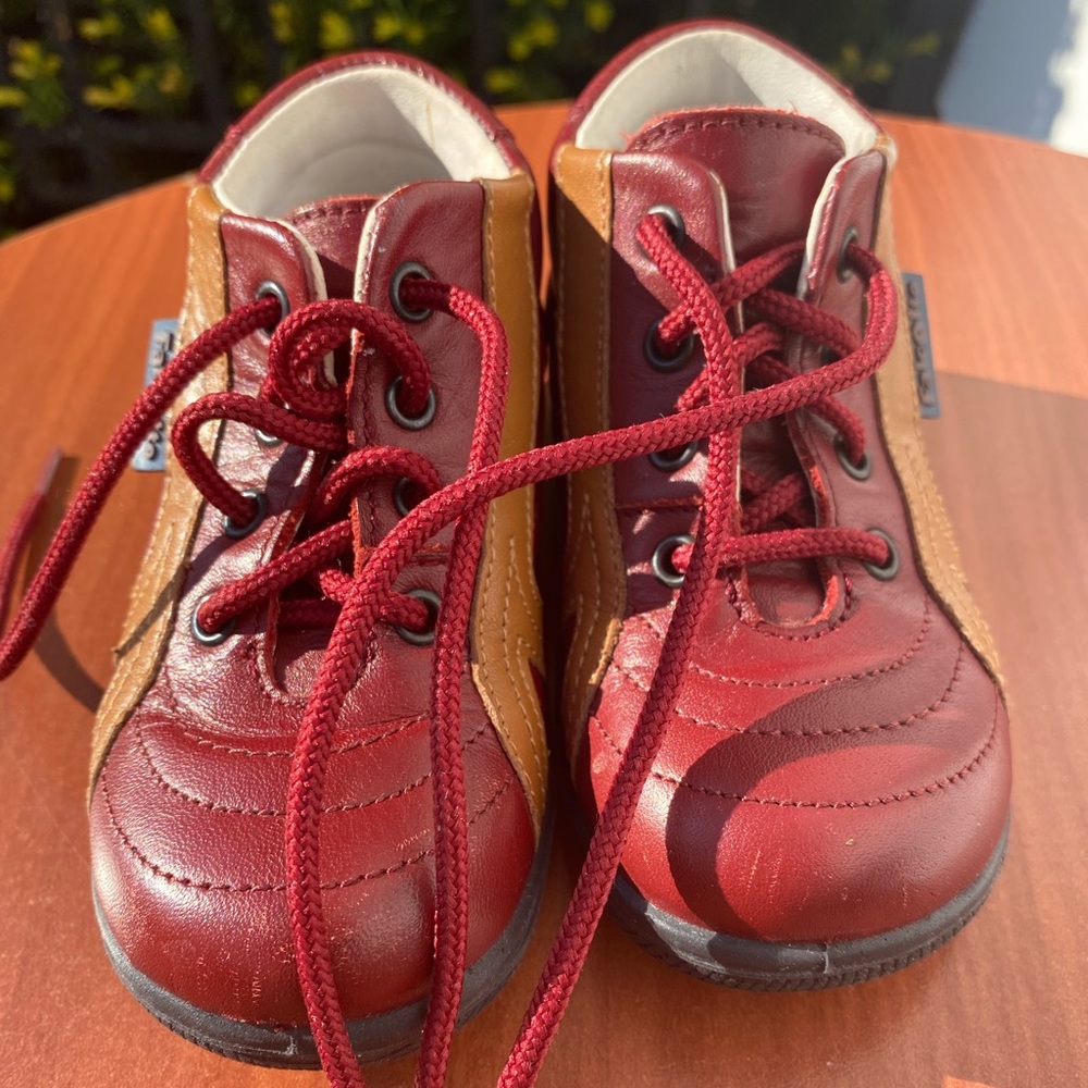 Burgundy Falcotto Baby Shoes
